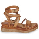 Airstep AS98 LAGOS 2.0 Braune Damen-Keilsandalen - Gr&ouml;&szlig;e 2