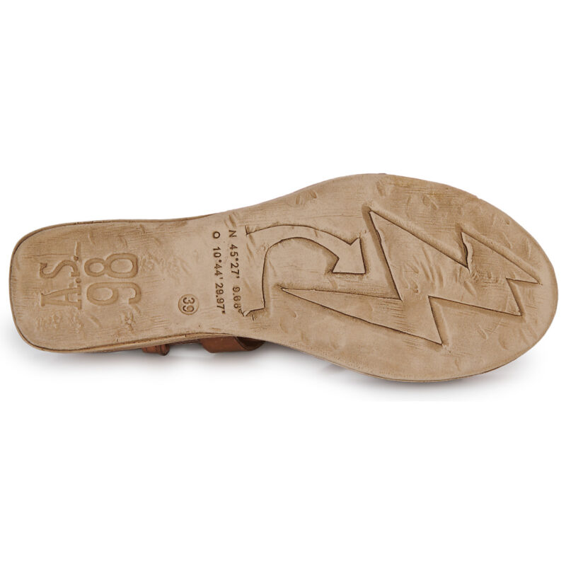 Airstep AS98 LAGOS 2.0 Braune Damen-Keilsandalen - Gr&ouml;&szlig;e 7
