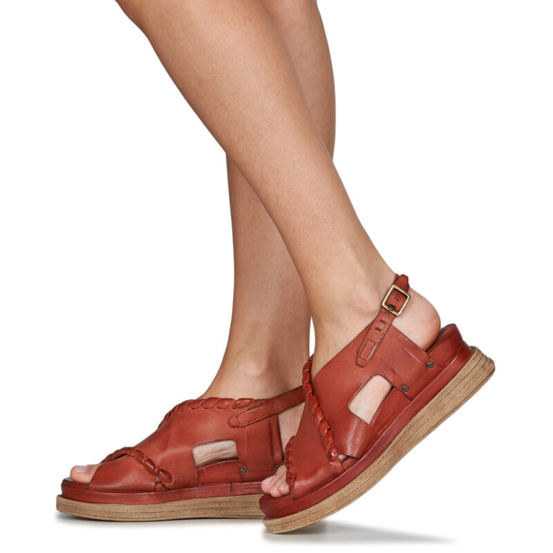 Airstep / A.S.98 LAGOS 2.0 COUTURE Rose Keilabsatz-Sandalen Damen - 8