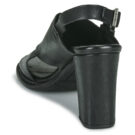 Airstep AS98 BASILE COUTURE Schwarze Sandaletten mit Absatz f&uuml;r Damen - Gr&ouml;&szlig;e 5