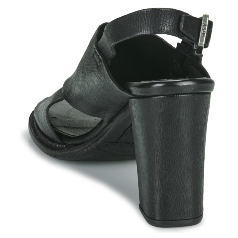 Airstep AS98 BASILE COUTURE Schwarze Sandaletten mit Absatz f&uuml;r Damen - Gr&ouml;&szlig;e 5