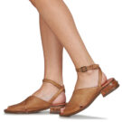Airstep / AS98 GEA Braune Damen-Sandalen - Gr&ouml;&szlig;e 8