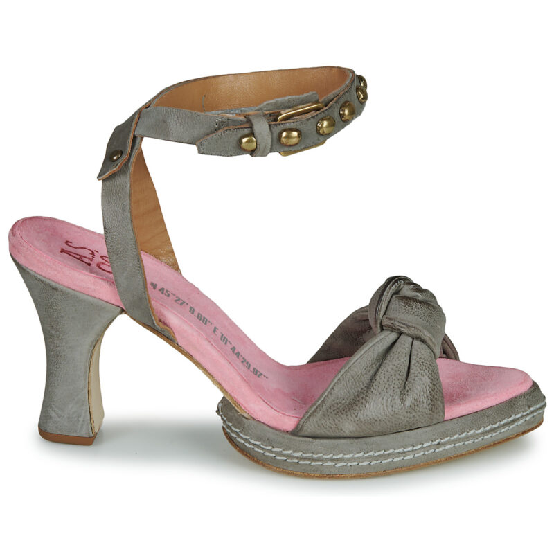 Airstep / AS98 VIANNA Graue Sandaletten mit Absatz f&uuml;r Damen - Gr&ouml;&szlig;e 2