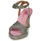 Airstep / AS98 VIANNA Graue Sandaletten mit Absatz f&uuml;r Damen - Gr&ouml;&szlig;e 3