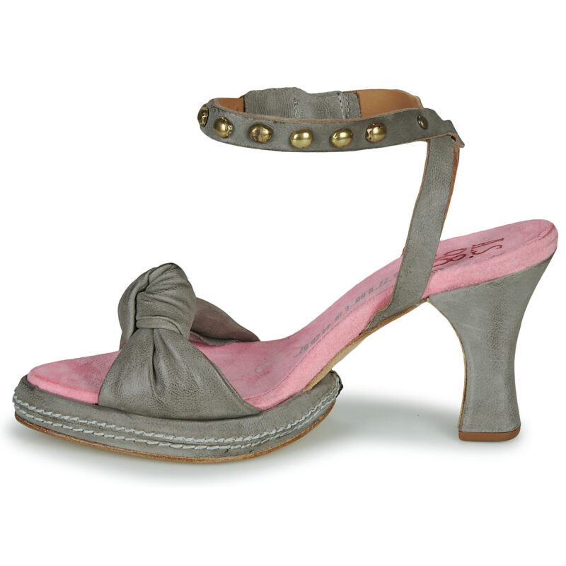 Airstep / AS98 VIANNA Graue Sandaletten mit Absatz f&uuml;r Damen - Gr&ouml;&szlig;e 4