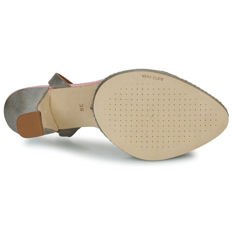 Airstep / AS98 VIANNA Graue Sandaletten mit Absatz f&uuml;r Damen - Gr&ouml;&szlig;e 7