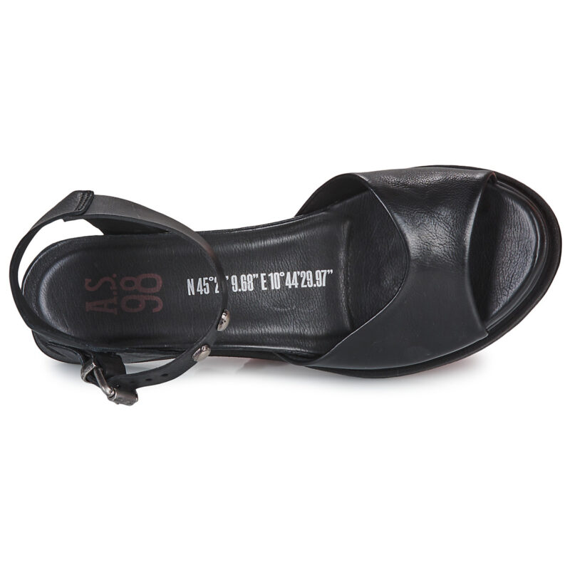 Airstep / A.S.98 LAGOS 2.0 BRIDE Schwarz Keilabsatz Sandalen Damen - 6