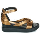 Mjus TIPA Goldene Keilsandalen f&uuml;r Damen &ndash; Gr&ouml;&szlig;e 2