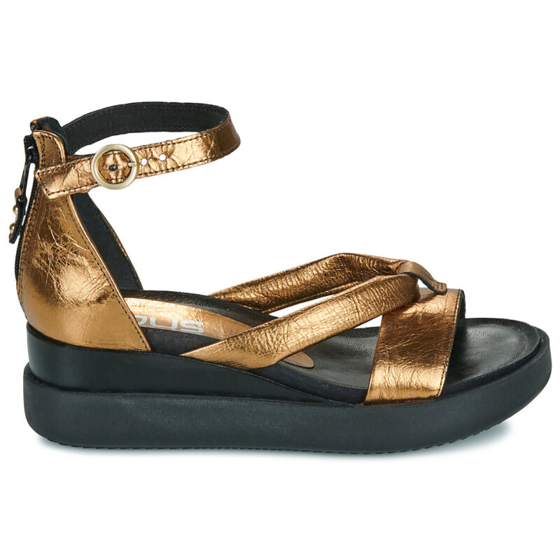 Mjus TIPA Goldene Keilsandalen f&uuml;r Damen &ndash; Gr&ouml;&szlig;e 2