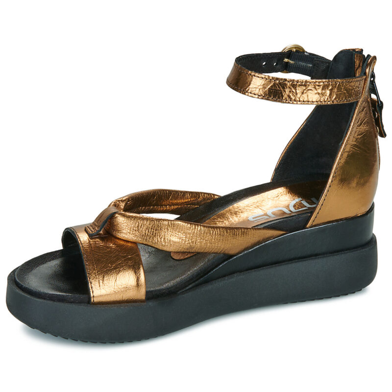 Mjus TIPA Goldene Keilsandalen f&uuml;r Damen &ndash; Gr&ouml;&szlig;e 4
