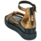 Mjus TIPA Goldene Keilsandalen f&uuml;r Damen &ndash; Gr&ouml;&szlig;e 5