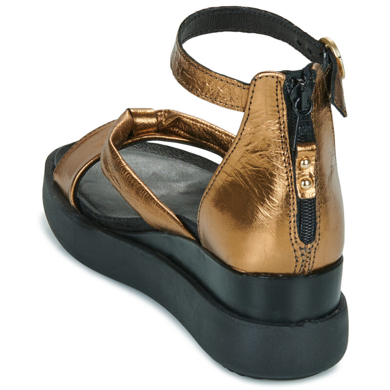Mjus TIPA Goldene Keilsandalen f&uuml;r Damen &ndash; Gr&ouml;&szlig;e 5