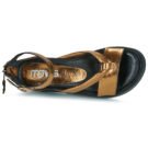 Mjus TIPA Goldene Keilsandalen f&uuml;r Damen &ndash; Gr&ouml;&szlig;e 6