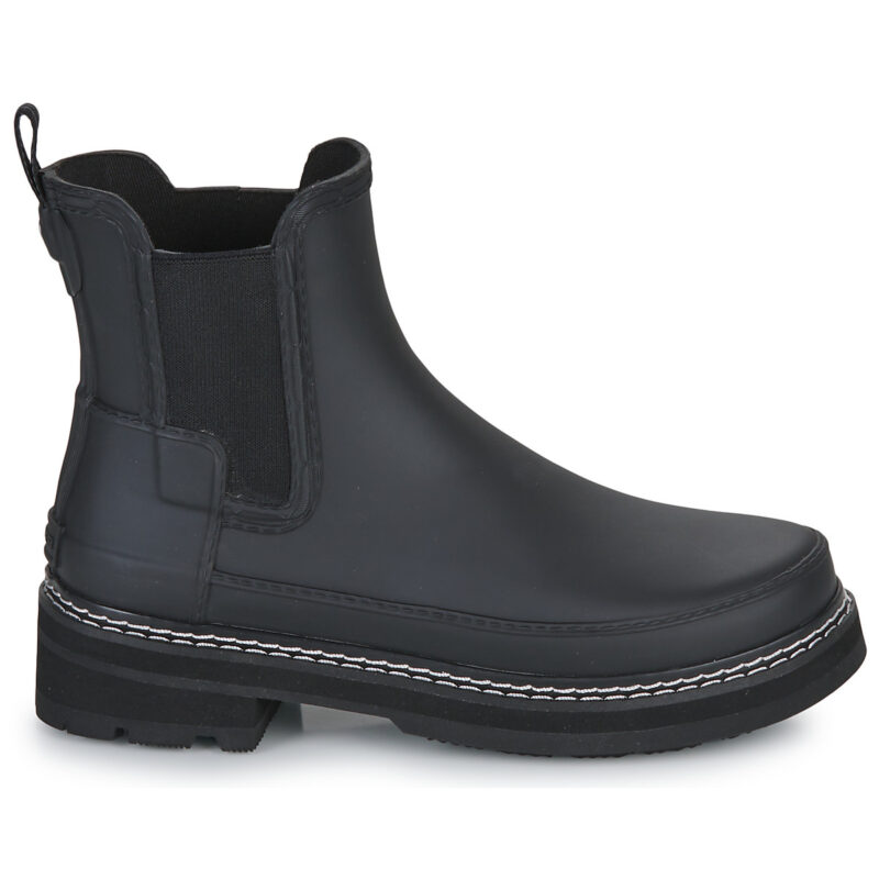 Hunter  Refined Stitch Detail Chelsea Boots  Nero Stivaletti Donna - 2