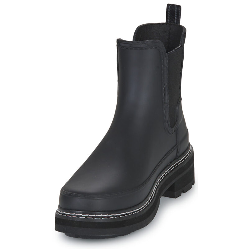 Hunter  Refined Stitch Detail Chelsea Boots  Nero Stivaletti Donna - 3