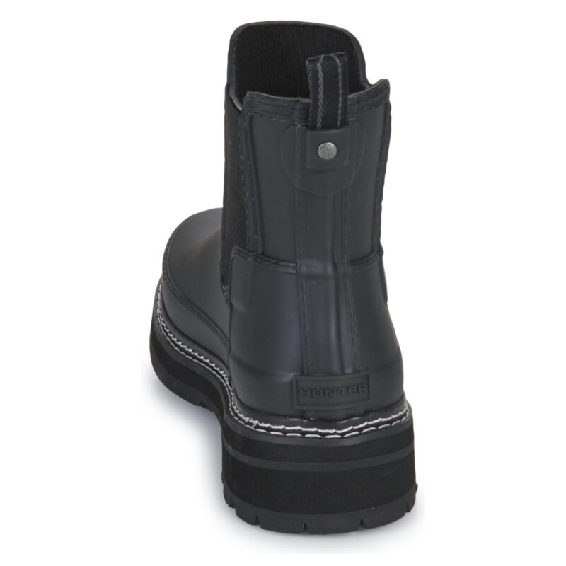 Hunter  Refined Stitch Detail Chelsea Boots  Nero Stivaletti Donna - 5