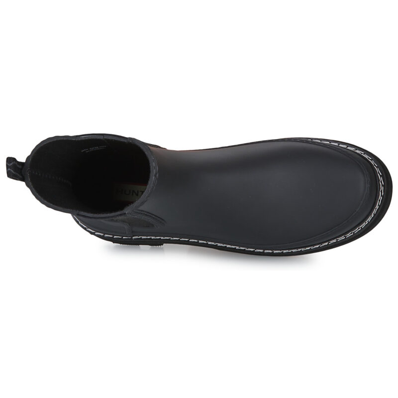 Hunter  Refined Stitch Detail Chelsea Boots  Nero Stivaletti Donna - 6