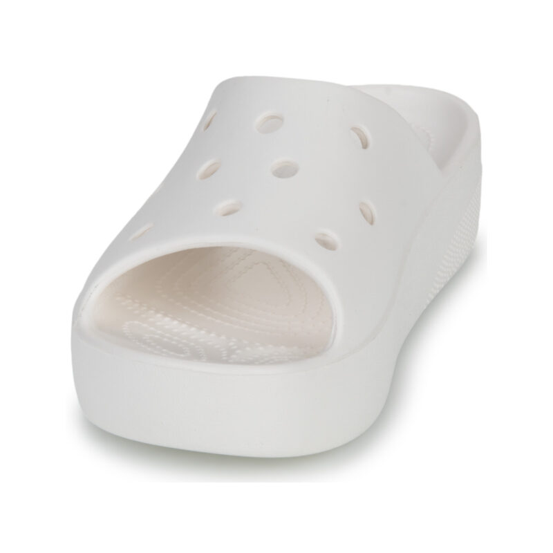 Crocs CLASSIC PLATFORM SLIDE Wei&szlig;e Damenpantoffeln - Gr&ouml;&szlig;e 3