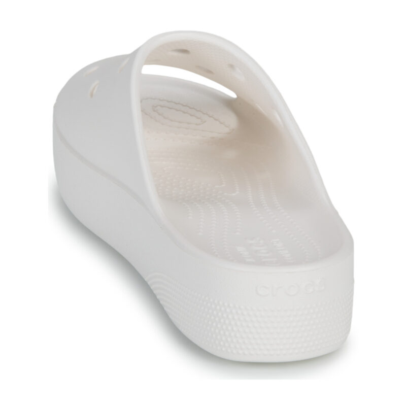 Crocs CLASSIC PLATFORM SLIDE Wei&szlig;e Damenpantoffeln - Gr&ouml;&szlig;e 5