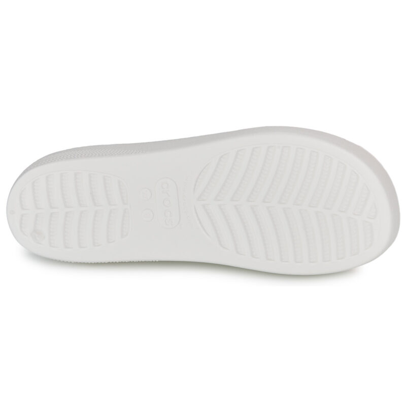 Crocs CLASSIC PLATFORM SLIDE Wei&szlig;e Damenpantoffeln - Gr&ouml;&szlig;e 7