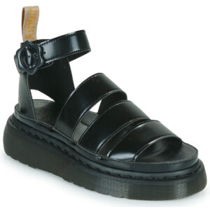Dr. Martens  VEGAN CLARISSA BLACK OXFORD  Nero -  Sandali con zeppa  Donna