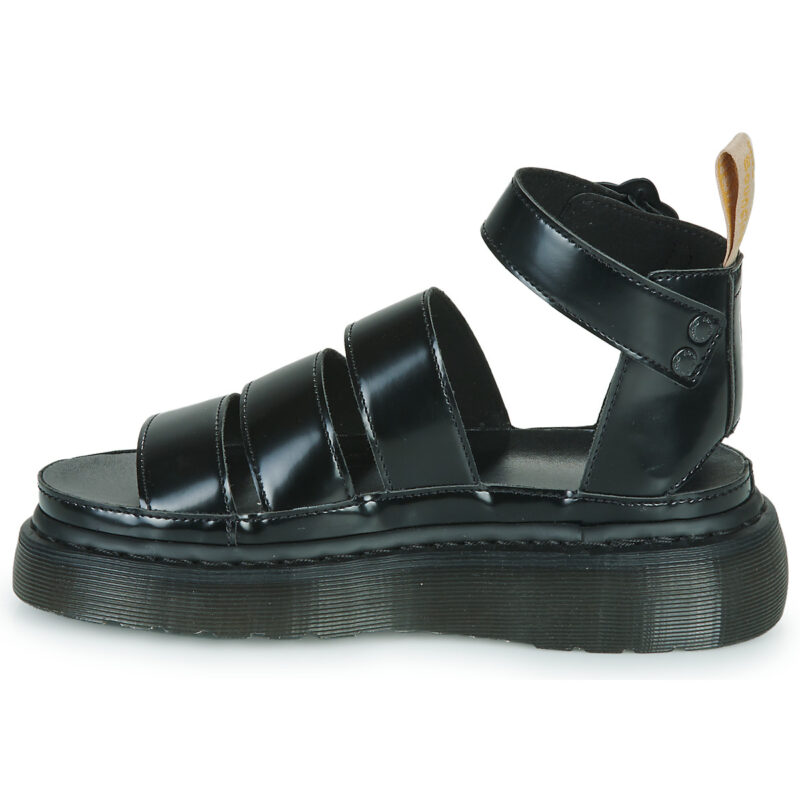 Dr. Martens VEGAN CLARISSA BLACK OXFORD Black Wedge Sandals Women - 4