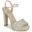 Menbur 23643 Gold Women's Heeled Sandals - 1