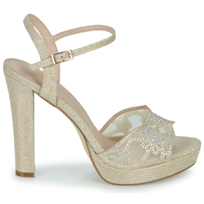 Menbur 23643 Gold Women's Heeled Sandals - 2