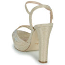 Menbur 23643 Gold Women's Heeled Sandals - 5