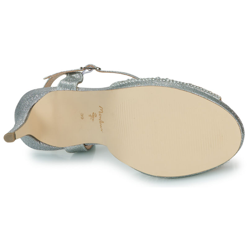 Menbur CANIS MINOR Silver Heeled Sandals Women - 7