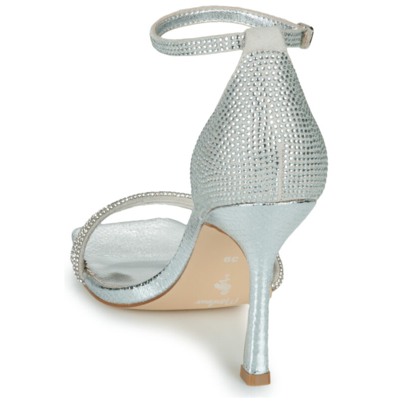 Menbur LEPUS Silver Heeled Sandals Women - 5