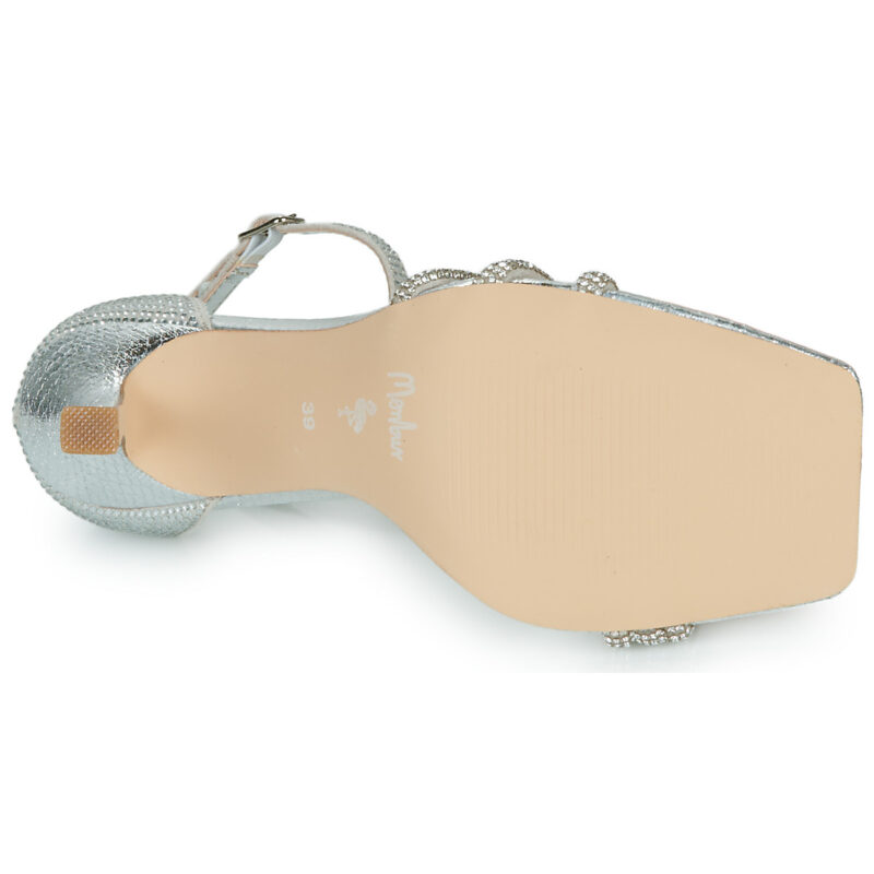 Menbur LEPUS Silver Heeled Sandals Women - 7