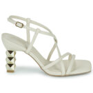 Menbur 23757 White Heeled Sandals Women - 2