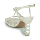 Menbur 23757 White Heeled Sandals Women - 5