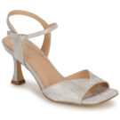 Menbur 23698 Silver Women's Heeled Sandals - 1