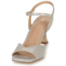Menbur 23698 Silver Women's Heeled Sandals - 3