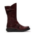 Fly London MES 2 Bordeaux Damen-Stiefeletten mit Absatz - 2