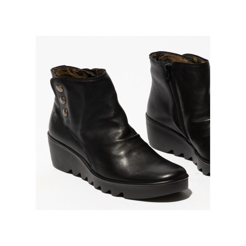 Fly London Botines negros para mujer BROM - 4