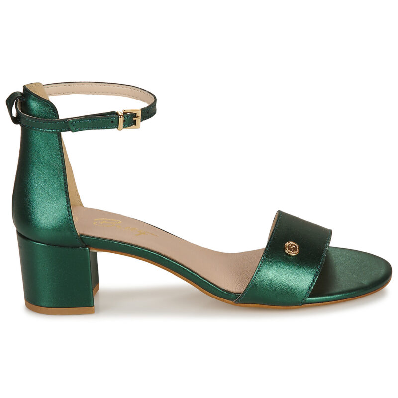 Betty London Sandalias de tac&oacute;n verde INNAMATA para mujer - 2