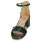 Betty London Sandalias de tac&oacute;n verde INNAMATA para mujer - 3