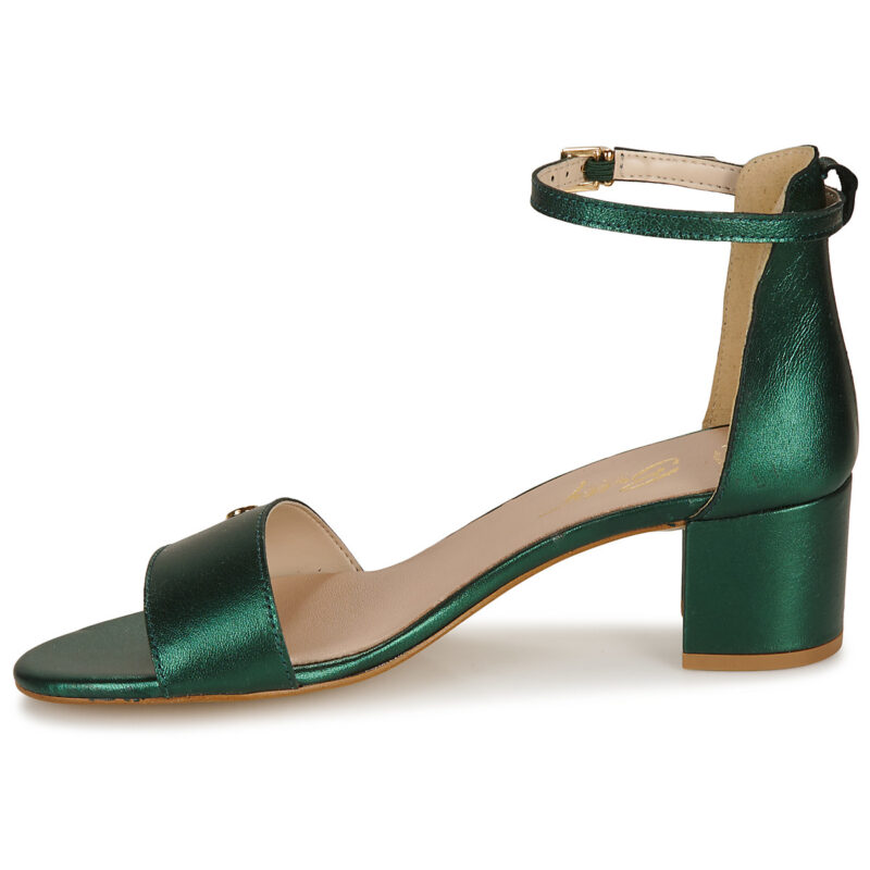 Betty London Sandalias de tac&oacute;n verde INNAMATA para mujer - 4