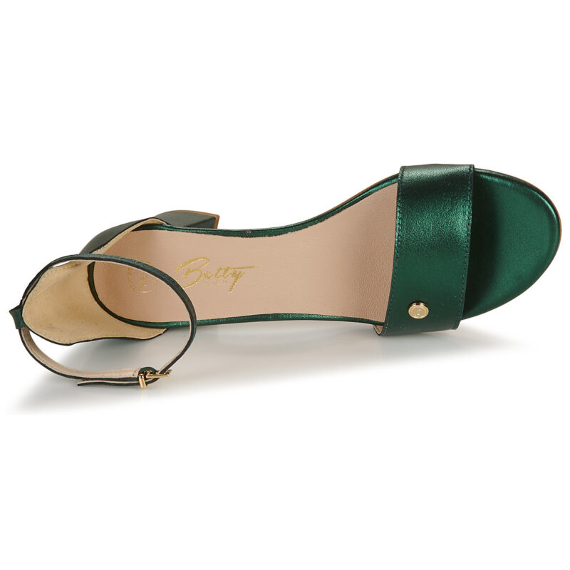 Betty London Sandalias de tac&oacute;n verde INNAMATA para mujer - 6
