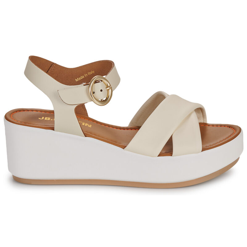JB Martin AMBRE Bianco Sandali con zeppa Donna - 2