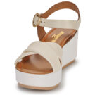 JB Martin AMBRE Bianco Sandali con zeppa Donna - 3