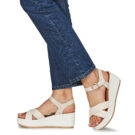 JB Martin AMBRE Bianco Sandali con zeppa Donna - 8