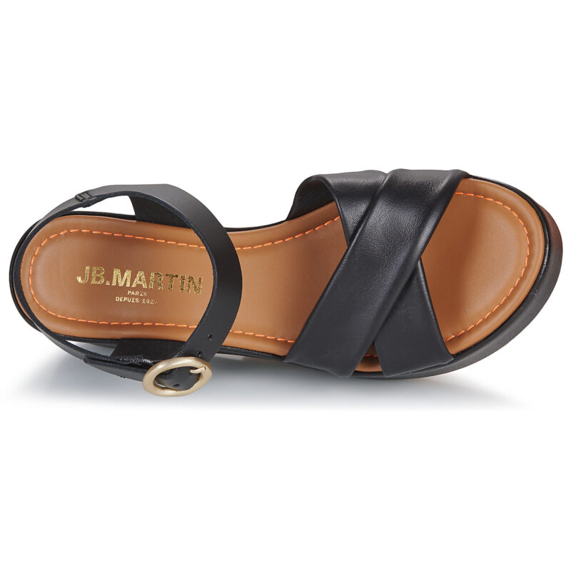 JB Martin AMBRE Nero Sandali con zeppa Donna - 6