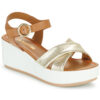 JB Martin AMBRE Oro Sandali con zeppa Donna