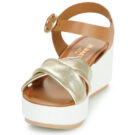 JB Martin AMBRE Oro Sandali con zeppa Donna - 3