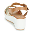 JB Martin AMBRE Oro Sandali con zeppa Donna - 5