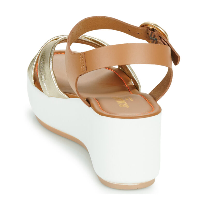 JB Martin AMBRE Oro Sandali con zeppa Donna - 5